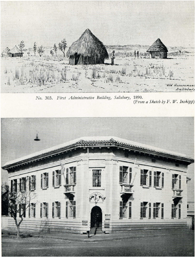 First Administrative Buildings, Salisbury (top), Charter House, Salisbury (bottom)